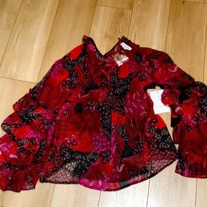 Gorgeous NWT Boho style beautiful colors! Tank is attached underneath.